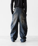 画像をギャラリービューアに読み込む, 【SUBLATIONS】SASHIKO BANANA CUTTING PANTS - SASHIKO INDIGO
