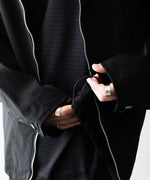 画像をギャラリービューアに読み込む, paratrait-パラトレイトのBARK SKIN BLOUSONのBLACK公式通販サイトsession福岡セレクトショップ
