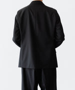 画像をギャラリービューアに読み込む, SUBLATIONS サブレーションズのSUPER140 SINGLE BREASTED JACKETのBLACK 公式通販サイトsession福岡セレクトショップ
