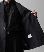 画像をギャラリービューアに読み込む, ssstein(シュタイン)の24AWコレクション SILK NEP CLOTH SINGLE BREASTED JACKET - BLACK 公式通販サイトsession福岡セレクトショップ
