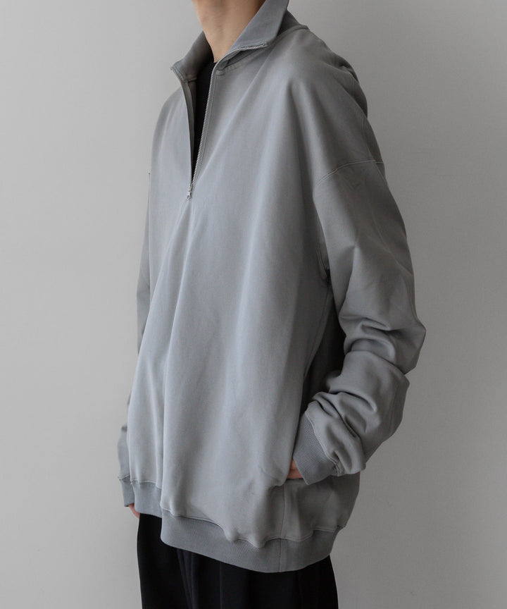 KANEMASA PHIL. カネマサフィル 23AW EXCLUSIVE - 36G SUPER FINE GAUGE HALF ZIP PULLOVER - LIGHT GRAY sessionセッション福岡セレクトショップ公式通販サ
