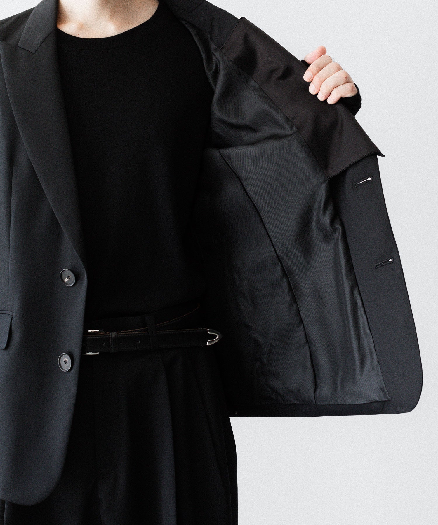 SUBLATIONS サブレーションズのSUPER140 SINGLE BREASTED JACKETのBLACK 公式通販サイトsession福岡セレクトショップ