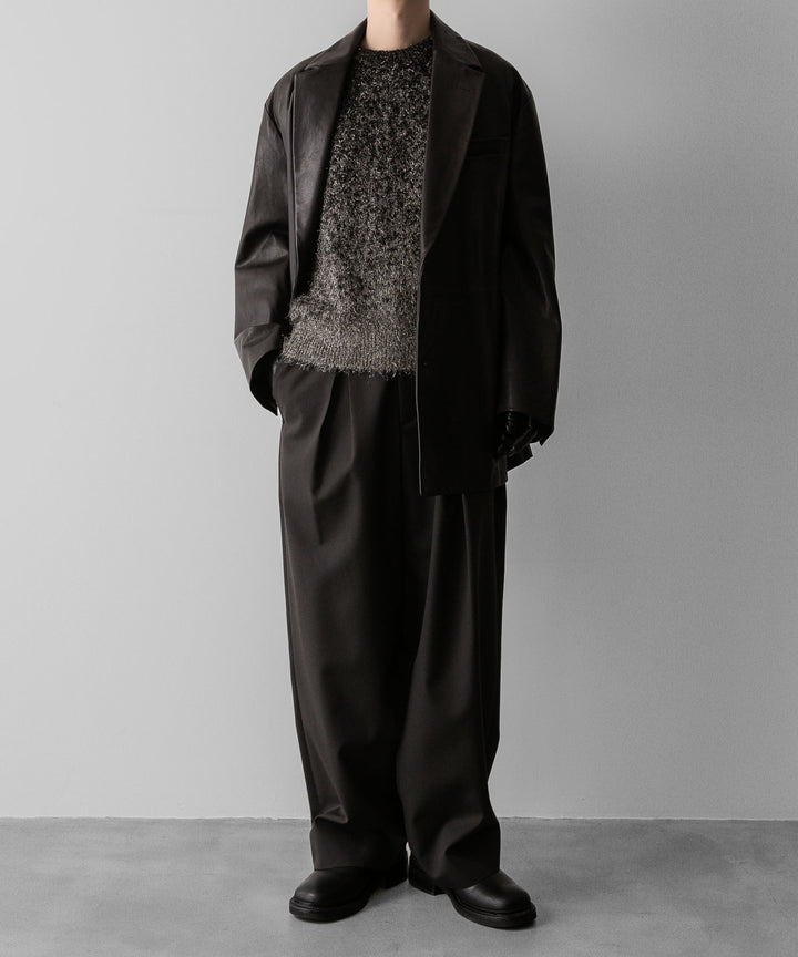 ssstein(シュタイン)の24AWコレクション LEATHER DOUBLE BRESTED JACKET - DARK BROWN 公式通販サイトsession福岡セレクトショップ