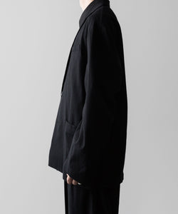 ssstein(シュタイン)の24AWコレクション SILK NEP CLOTH SINGLE BREASTED JACKET - BLACK 公式通販サイトsession福岡セレクトショップ