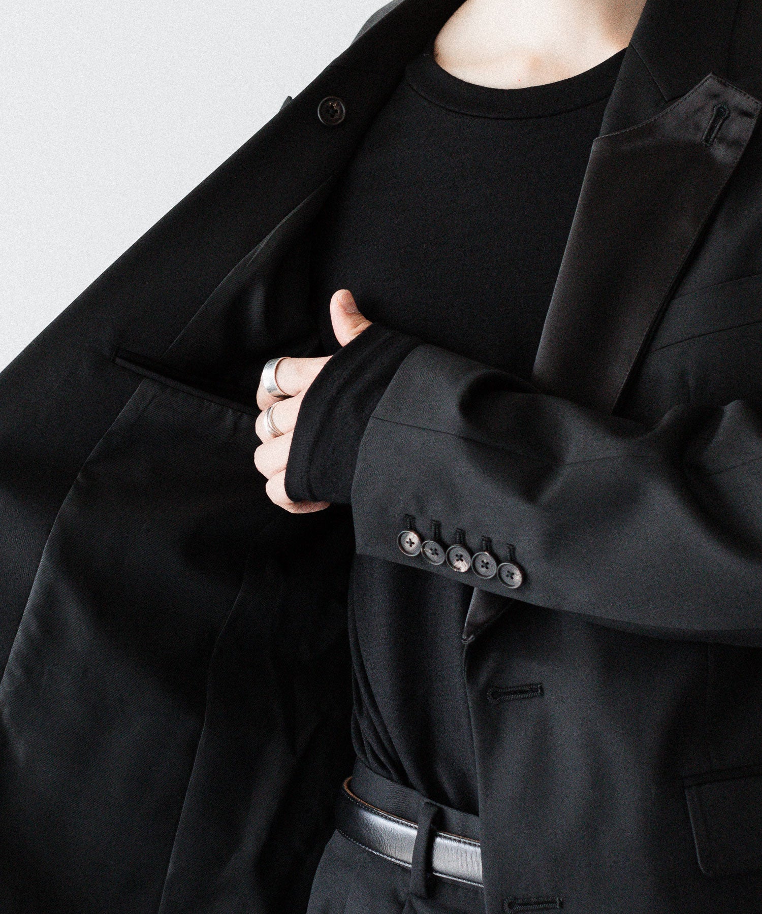 SUBLATIONS サブレーションズのSUPER140 SINGLE BREASTED JACKETのBLACK 公式通販サイトsession福岡セレクトショップ