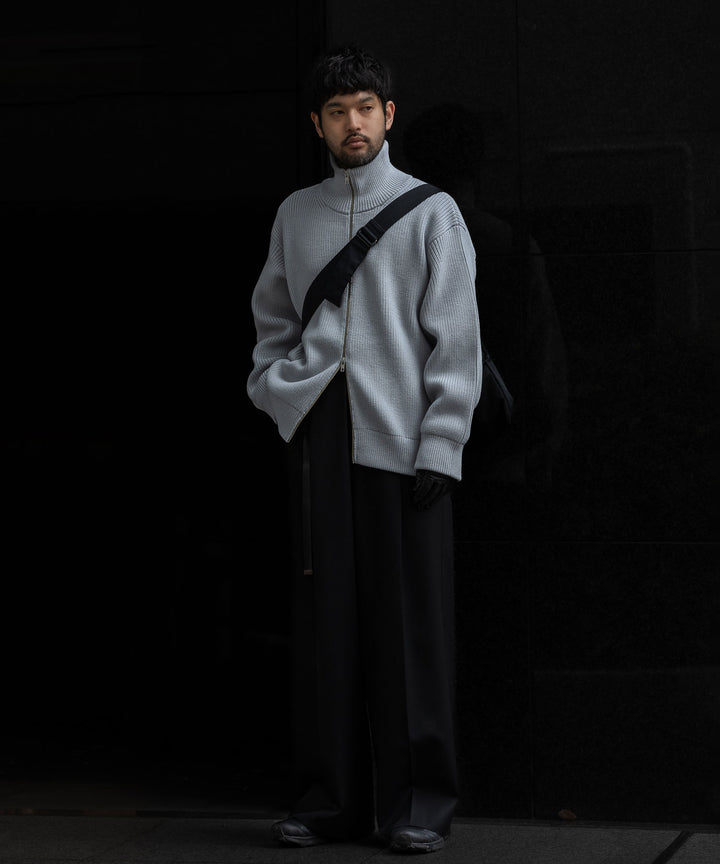 【stein】シュタイン 23AW OVERSIZED DRIVERS KNIT ZIP JACKET - OFF GREY sessionセッション福岡セレクトショップ 公式通販サイト