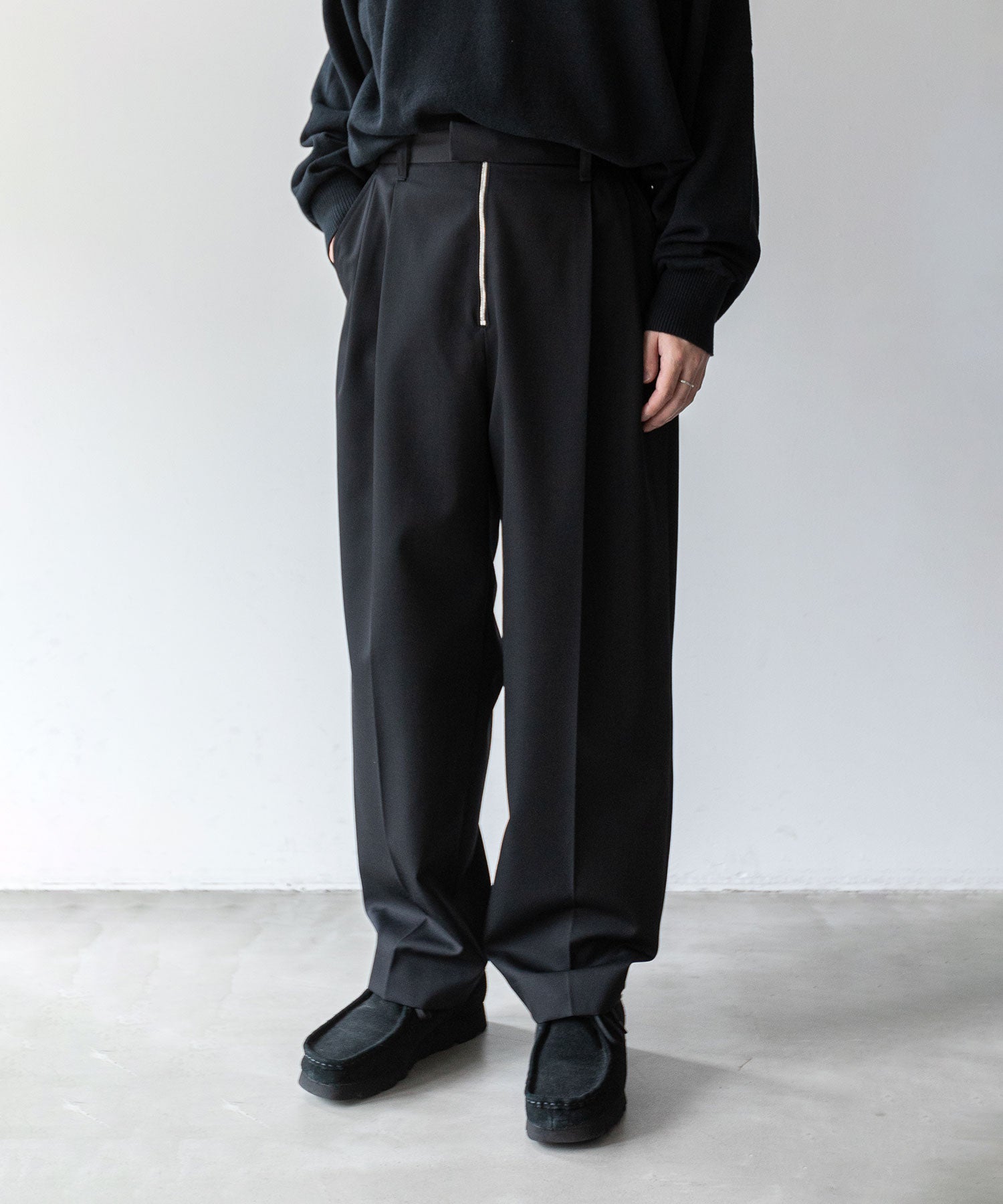 stein】EX WIDE TAPERED BARE ZIP TROUSERS | 公式通販サイト session