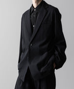 画像をギャラリービューアに読み込む, ssstein(シュタイン)の24AWコレクション SILK NEP CLOTH SINGLE BREASTED JACKET - BLACK 公式通販サイトsession福岡セレクトショップ
