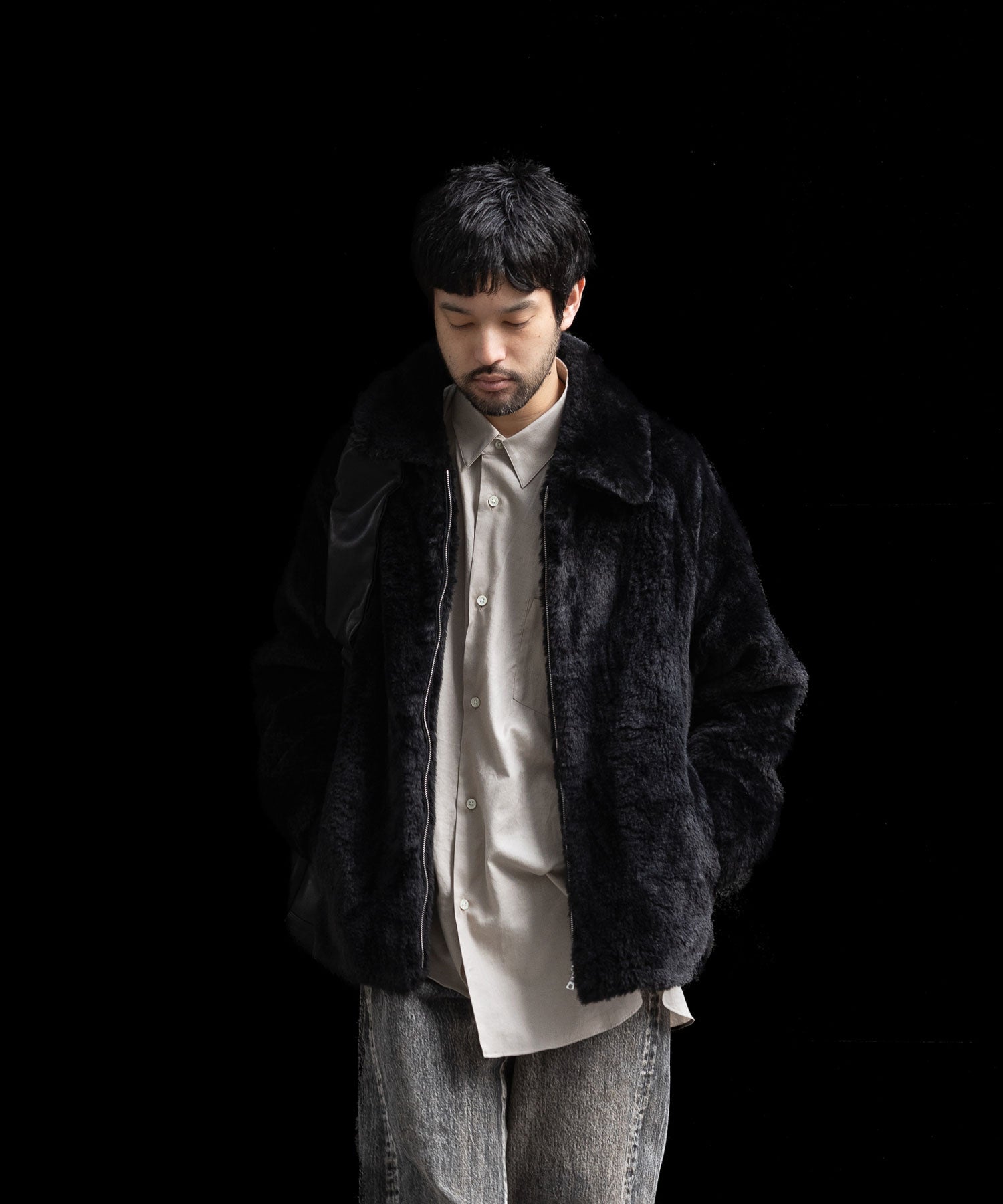 ssstein(シュタイン)の24AWコレクション ACRYLIC FUR JACKET - BLACK 公式通販サイトsession福岡セレクトショップ