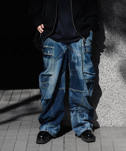SUBLATIONS / サブレーションズ】DENIM BANANA CUTTING PANTS - USED