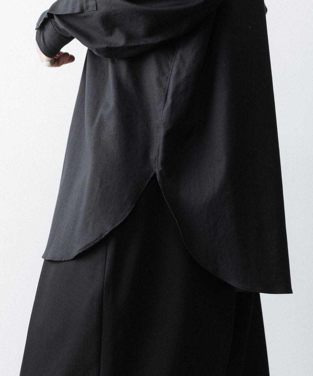ssstein(シュタイン)のCOTTON SILK OVERSIZED LS SHIRT - BLACKの公式通販サイトsession福岡セレクトショップ