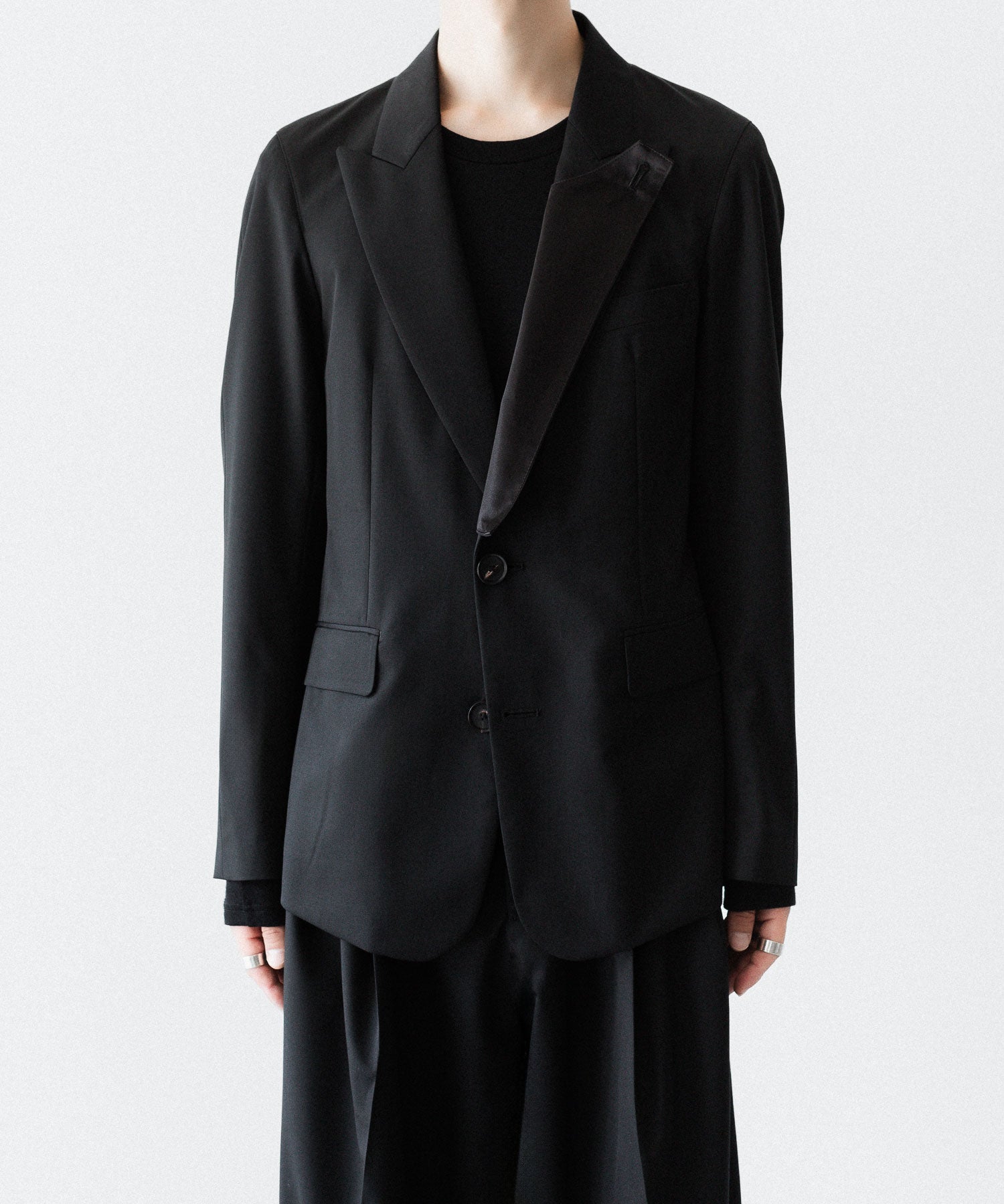 SUBLATIONS サブレーションズのSUPER140 SINGLE BREASTED JACKETのBLACK 公式通販サイトsession福岡セレクトショップ