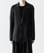 画像をギャラリービューアに読み込む, SUBLATIONS サブレーションズのSUPER140 SINGLE BREASTED JACKETのBLACK 公式通販サイトsession福岡セレクトショップ
