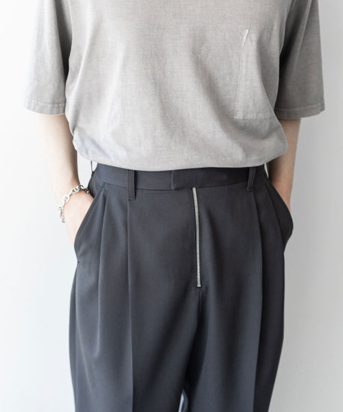 stein】EX WIDE TAPERED BARE ZIP TROUSERS | 公式通販サイト session