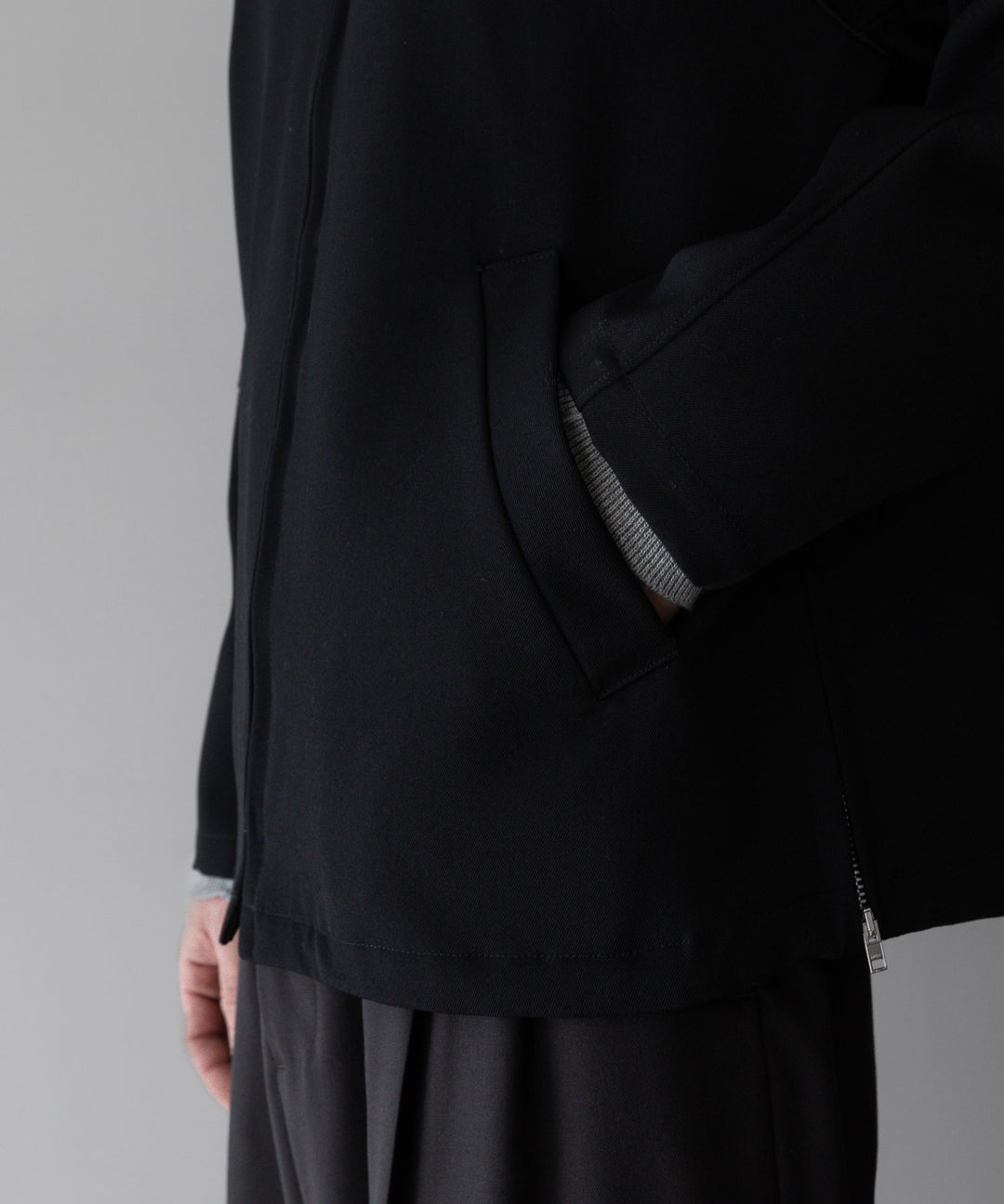 【INTÉRIM】インテリム PURE BLACK WOOL DRIVING JACKET - BLACK sessionセッション福岡セレクトショップ  公式通販サイト