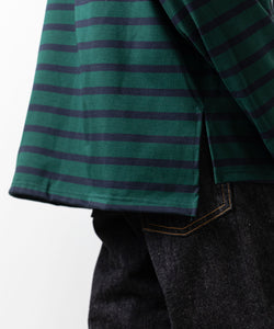 INTÉRIM インテリム 23ss HYPER BIG SUVIN GIZA BASQUE BORDER SHIRT sessionセッション福岡セレクトショップ 公式通販サイト