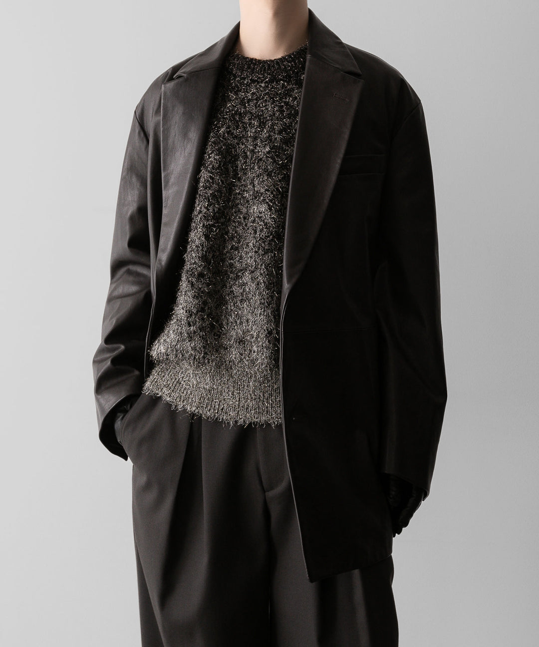 ssstein(シュタイン)の24AWコレクション LEATHER DOUBLE BRESTED JACKET - DARK BROWN 公式通販サイトsession福岡セレクトショップ