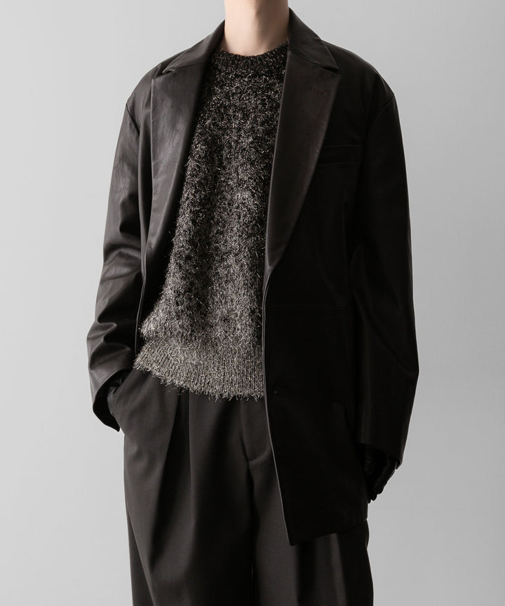 ssstein(シュタイン)の24AWコレクション LEATHER DOUBLE BRESTED JACKET - DARK BROWN 公式通販サイトsession福岡セレクトショップ