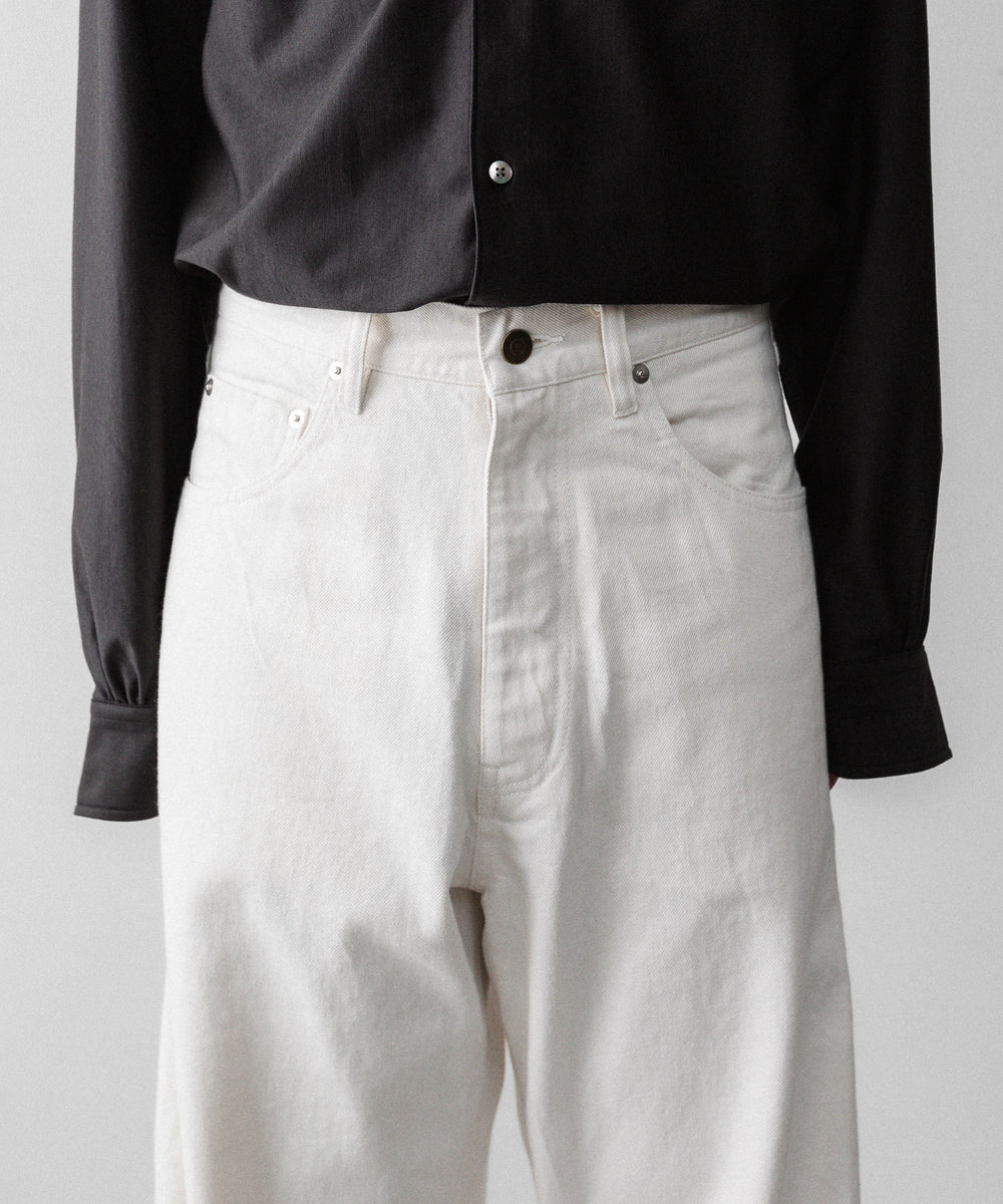 ANTHEM A-アンセムエーのTWIST LINE STRAIGHT JEANSのECRU公式通販サイトsession福岡セレクトショップ