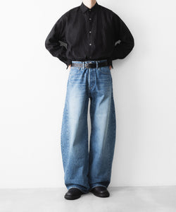 ssstein / シュタイン】DEFORMATION WIDE DENIM PANTS - INDIGO | 公式