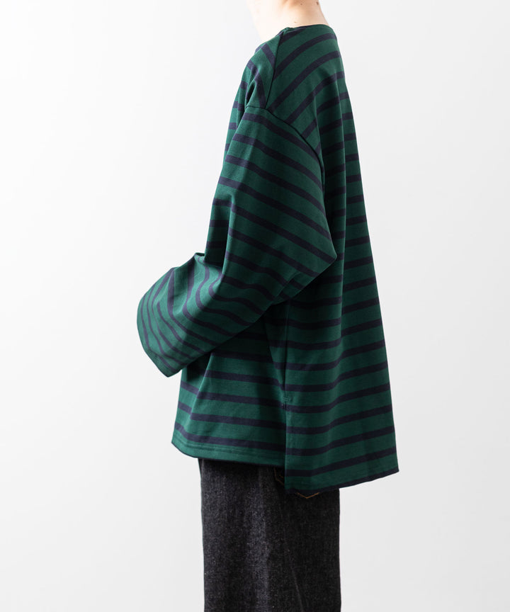 INTÉRIM インテリム 23ss HYPER BIG SUVIN GIZA BASQUE BORDER SHIRT sessionセッション福岡セレクトショップ 公式通販サイト