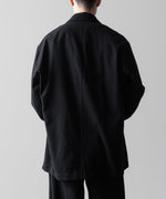 画像をギャラリービューアに読み込む, ssstein(シュタイン)の24AWコレクション SILK NEP CLOTH SINGLE BREASTED JACKET - BLACK 公式通販サイトsession福岡セレクトショップ
