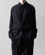 画像をギャラリービューアに読み込む, ssstein(シュタイン)の24AWコレクション SILK NEP CLOTH SINGLE BREASTED JACKET - BLACK 公式通販サイトsession福岡セレクトショップ
