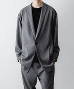 画像をギャラリービューアに読み込む, ato(アトウ)のONE BUTTON DEEP V-ZONE JACKET - TOP GREYの公式通販サイトsession福岡セレクトショップ
