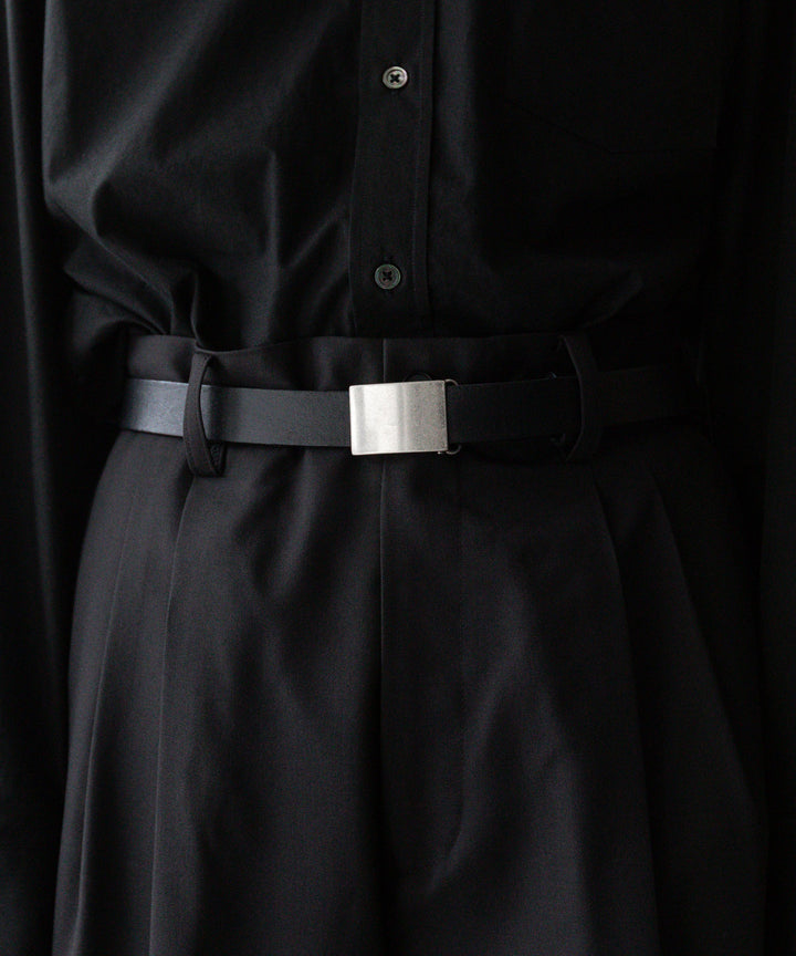 stein(シュタイン)の24SSコレクションLONG WIDE TROUSERS のDARK CHARCOAL