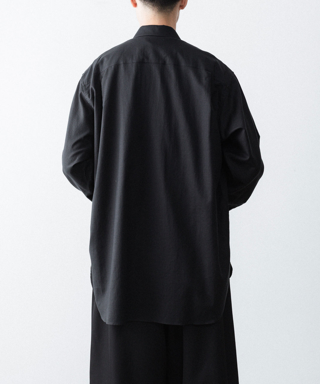 ssstein(シュタイン)のCOTTON SILK OVERSIZED LS SHIRT - BLACKの公式通販サイトsession福岡セレクトショップ