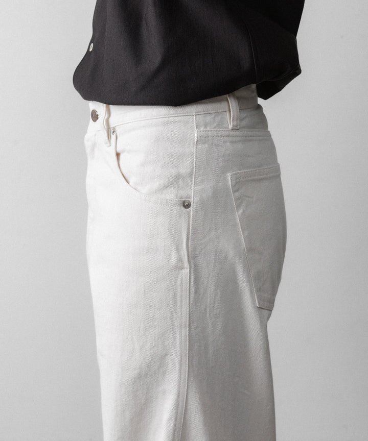 ANTHEM A-アンセムエーのTWIST LINE STRAIGHT JEANSのECRU公式通販サイトsession福岡セレクトショップ