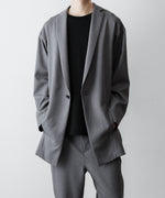 画像をギャラリービューアに読み込む, ato(アトウ)のONE BUTTON DEEP V-ZONE JACKET - TOP GREYの公式通販サイトsession福岡セレクトショップ

