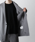 画像をギャラリービューアに読み込む, ato(アトウ)のONE BUTTON DEEP V-ZONE JACKET - TOP GREYの公式通販サイトsession福岡セレクトショップ

