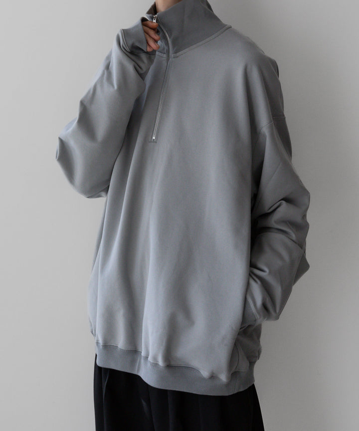 KANEMASA PHIL. カネマサフィル 23AW EXCLUSIVE - 36G SUPER FINE GAUGE HALF ZIP PULLOVER - LIGHT GRAY sessionセッション福岡セレクトショップ公式通販サ