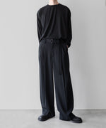 画像をギャラリービューアに読み込む, ATTACHMENT アタッチメントのSORIBIA TWILL BELTED WIDE TROUSERS-BLACKの公式通販サイトsession福岡セレクトショップ
