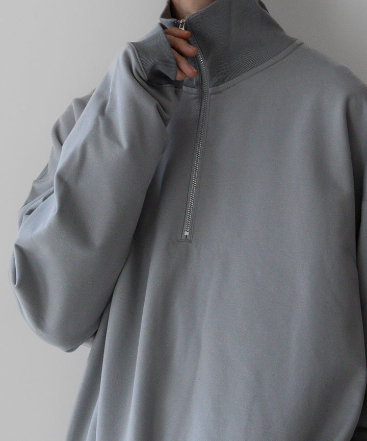 KANEMASA PHIL. カネマサフィル 23AW EXCLUSIVE - 36G SUPER FINE GAUGE HALF ZIP PULLOVER - LIGHT GRAY sessionセッション福岡セレクトショップ公式通販サ