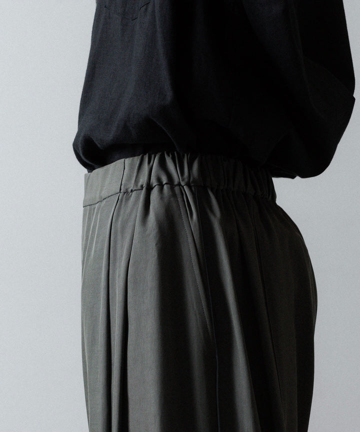 ANTHEM A-アンセムエーのSILKY VISCOSE 2TUCK FLARE EASY PANTSのGRAY公式通販サイトsession福岡セレクトショップ