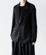 画像をギャラリービューアに読み込む, SUBLATIONS サブレーションズのSUPER140 SINGLE BREASTED JACKETのBLACK 公式通販サイトsession福岡セレクトショップ
