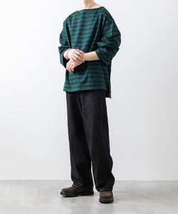 INTÉRIM インテリム 23ss HYPER BIG SUVIN GIZA BASQUE BORDER SHIRT sessionセッション福岡セレクトショップ 公式通販サイト