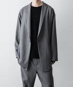 画像をギャラリービューアに読み込む, ato(アトウ)のONE BUTTON DEEP V-ZONE JACKET - TOP GREYの公式通販サイトsession福岡セレクトショップ

