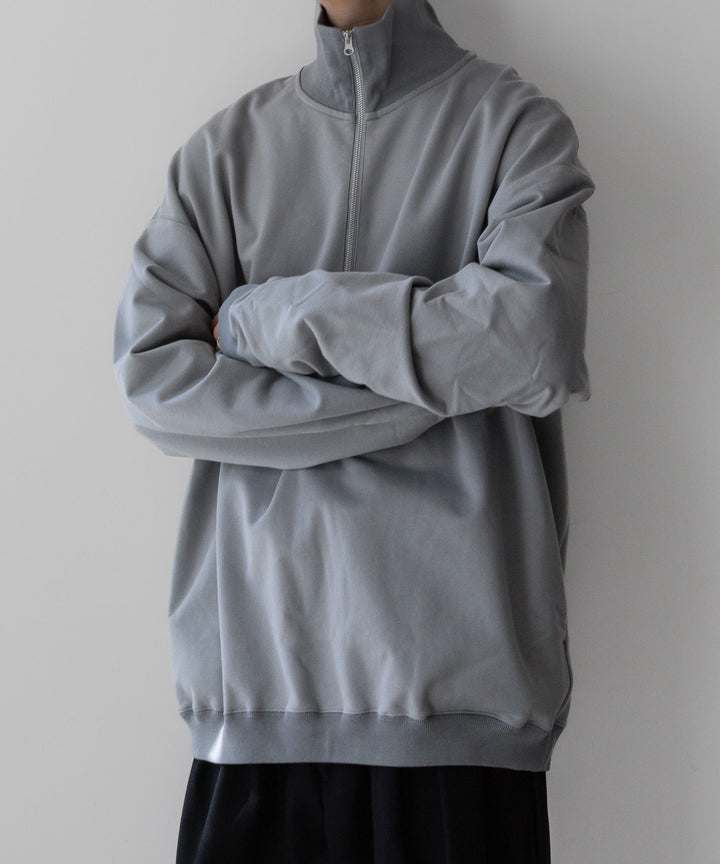 KANEMASA PHIL. カネマサフィル 23AW EXCLUSIVE - 36G SUPER FINE GAUGE HALF ZIP PULLOVER - LIGHT GRAY sessionセッション福岡セレクトショップ公式通販サ