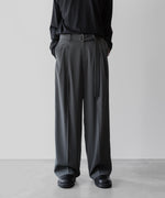 画像をギャラリービューアに読み込む, ATTACHMENT アタッチメント LIMITEDのSORIBIA TWILL BELTED WIDE TROUSERS - D.GRAYの公式通販サイトsession福岡セレクトショップ
