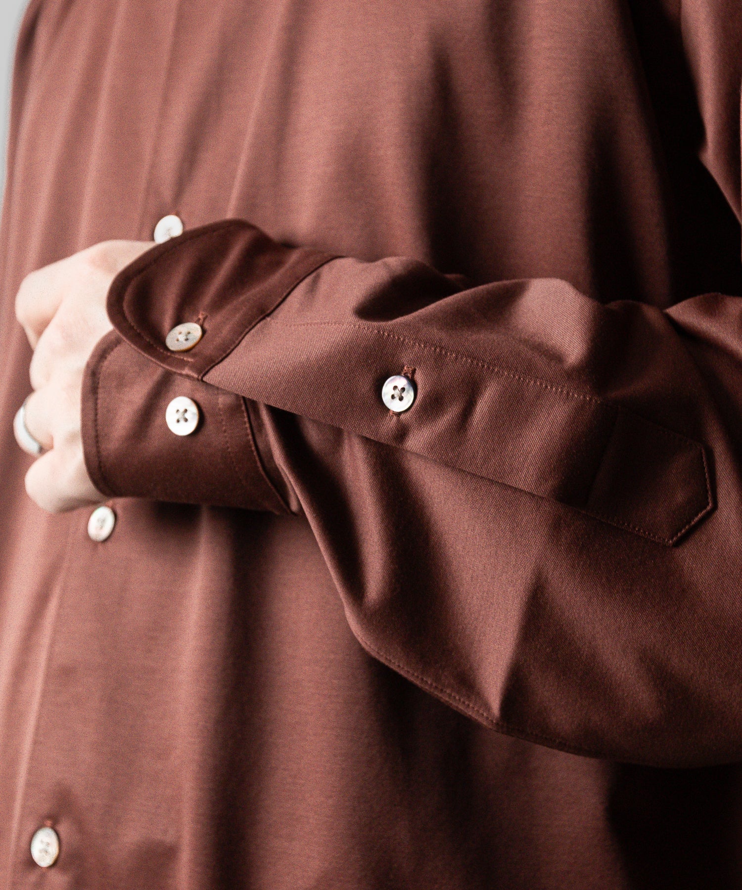 KANEMASA PHIL. カネマサフィルの46G MODEST SHIRT - BROWNの公式通販サイトsession福岡セレクトショップ