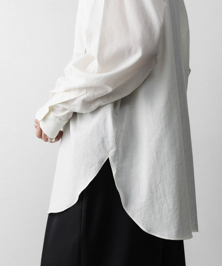 ssstein(シュタイン)のCOTTON SILK OVERSIZED LS SHIRT - CREAMの公式通販サイトsession福岡セレクトショップ
