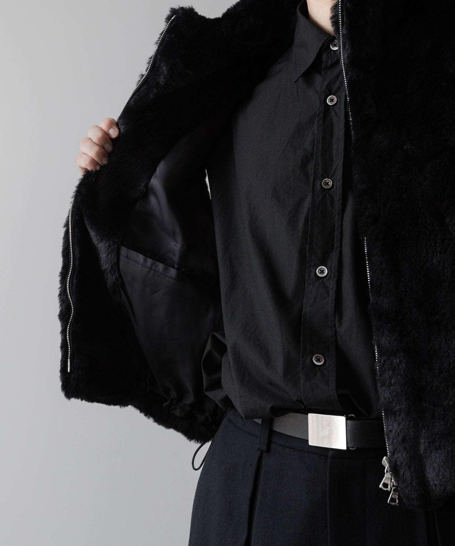 ssstein(シュタイン)の24AWコレクション ACRYLIC FUR VEST - BLACK 公式通販サイトsession福岡セレクトショップ