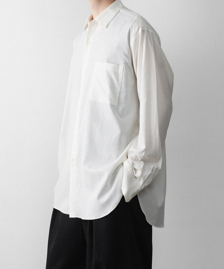 ssstein(シュタイン)のCOTTON SILK OVERSIZED LS SHIRT - CREAMの公式通販サイトsession福岡セレクトショップ
