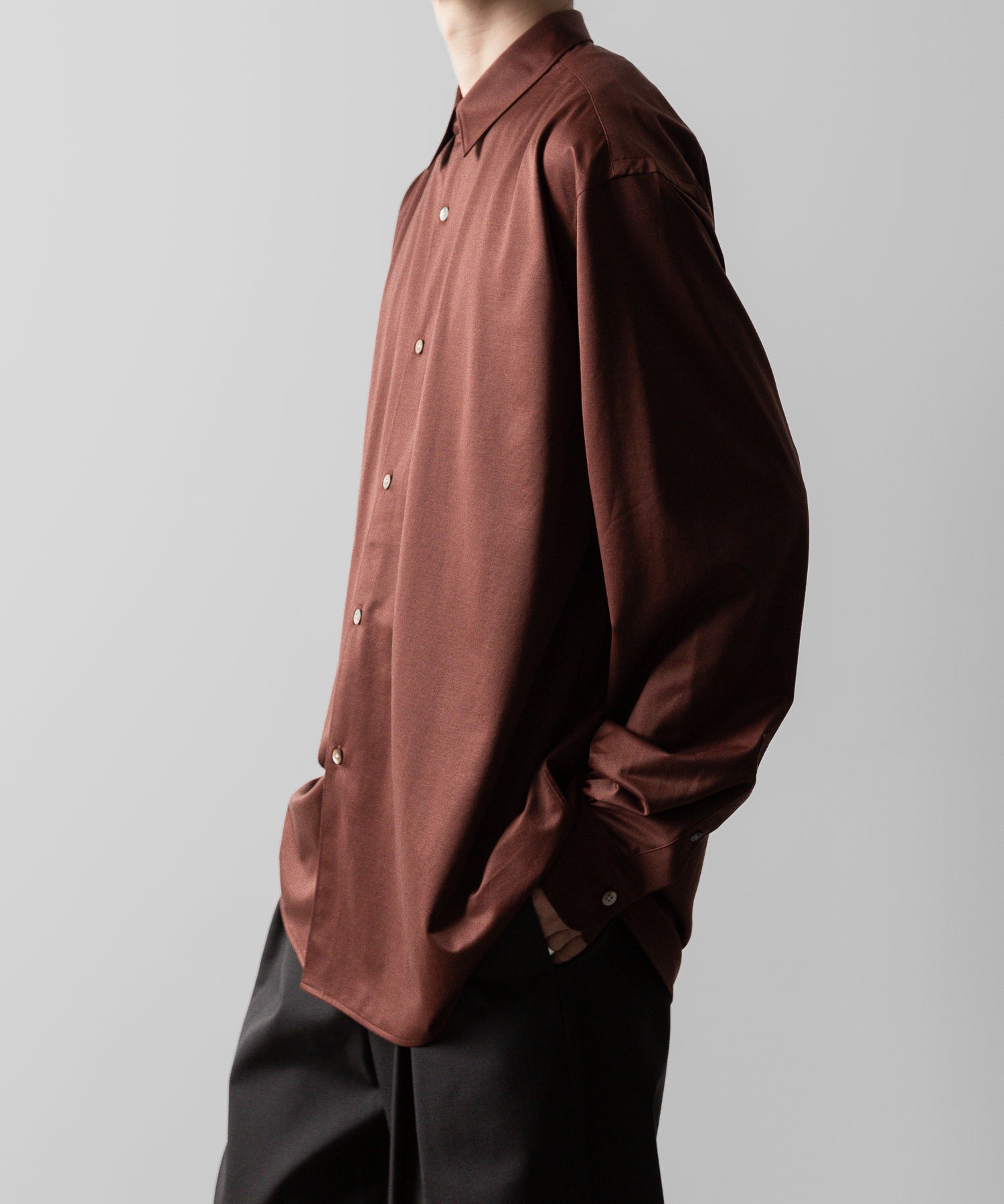 KANEMASA PHIL. カネマサフィルの46G MODEST SHIRT - BROWNの公式通販サイトsession福岡セレクトショップ