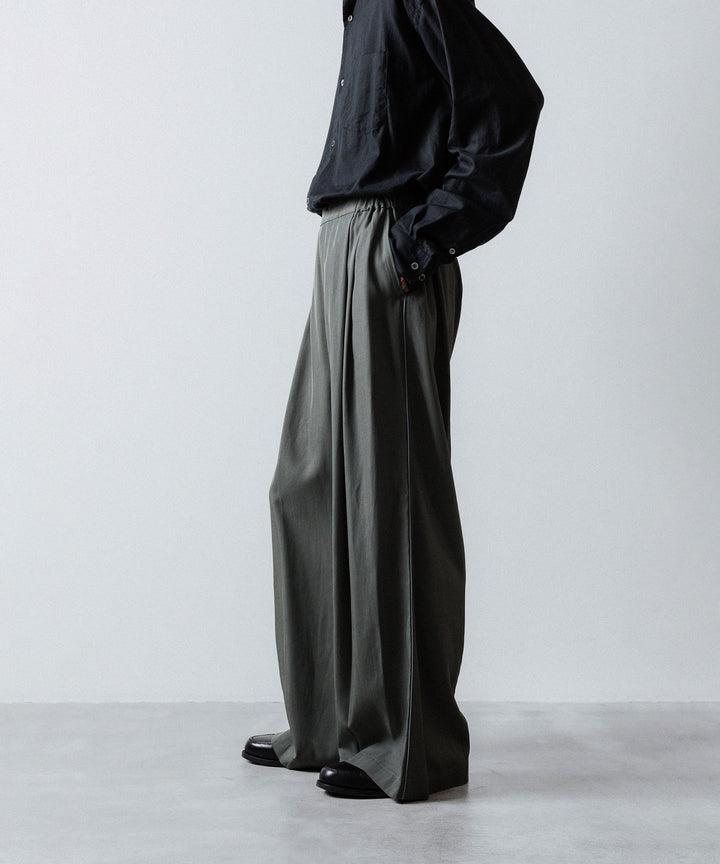 ANTHEM A-アンセムエーのSILKY VISCOSE 2TUCK FLARE EASY PANTSのGRAY公式通販サイトsession福岡セレクトショップ