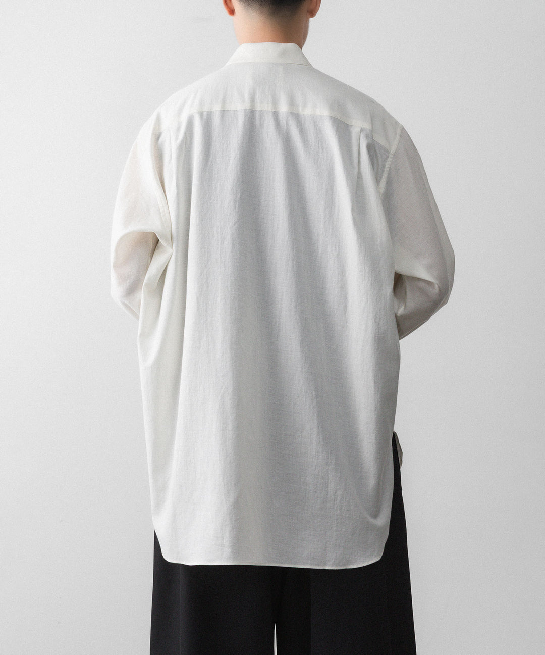 ssstein(シュタイン)のCOTTON SILK OVERSIZED LS SHIRT - CREAMの公式通販サイトsession福岡セレクトショップ