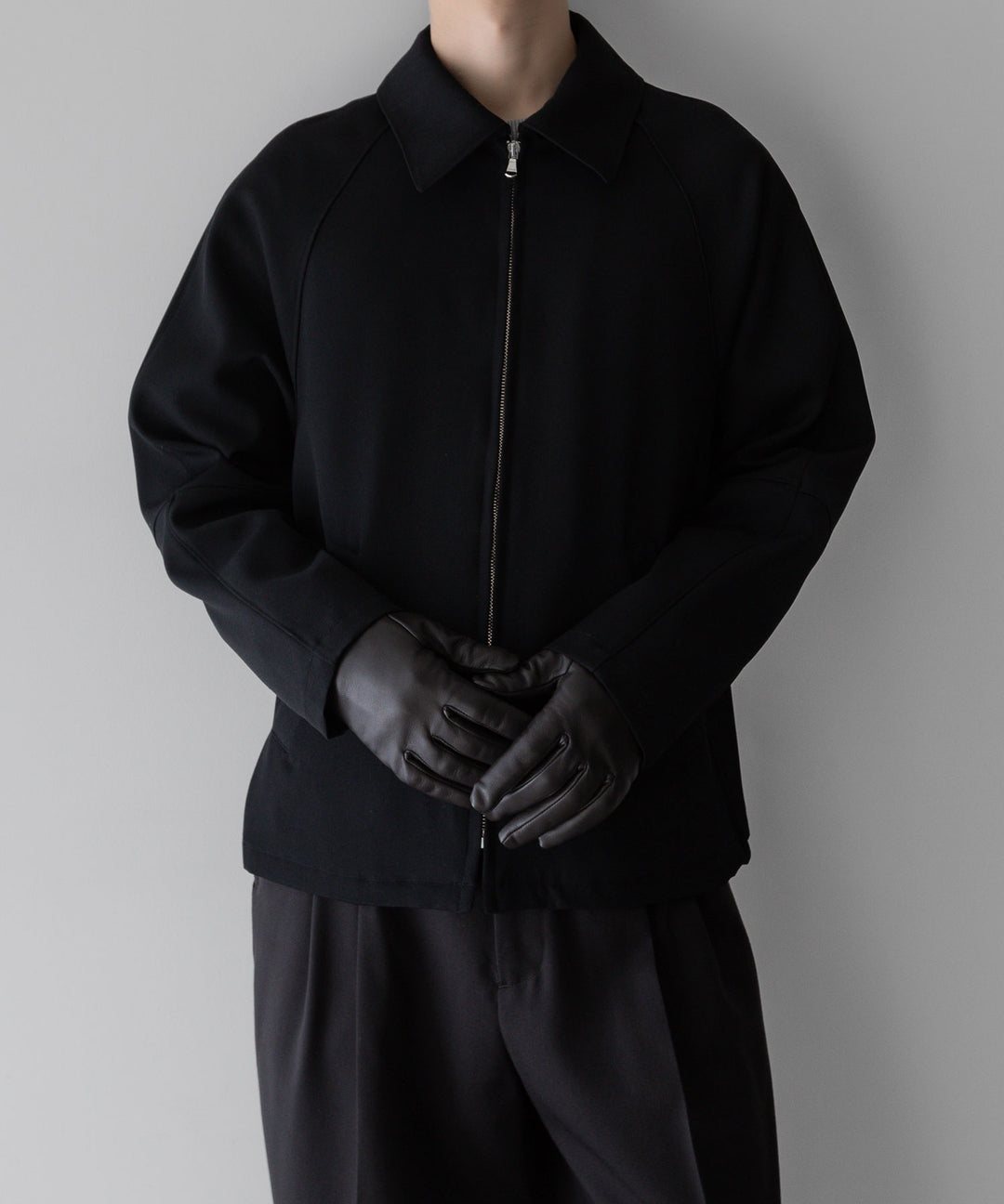 【INTÉRIM】インテリム PURE BLACK WOOL DRIVING JACKET - BLACK sessionセッション福岡セレクトショップ  公式通販サイト